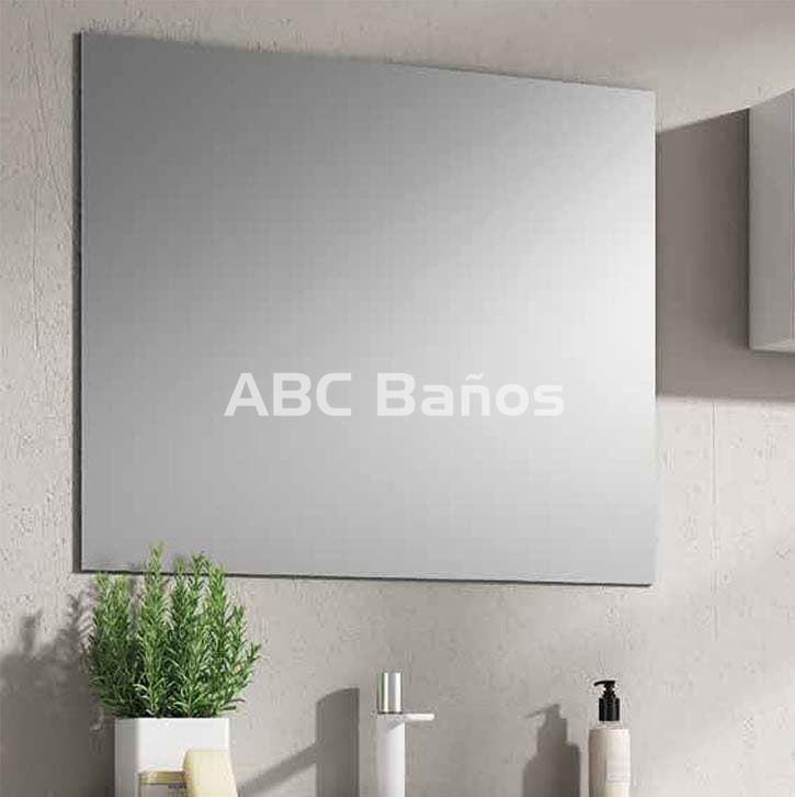 Espejo de Baño con Iluminación LED 50x100 cm con Estante y Marco